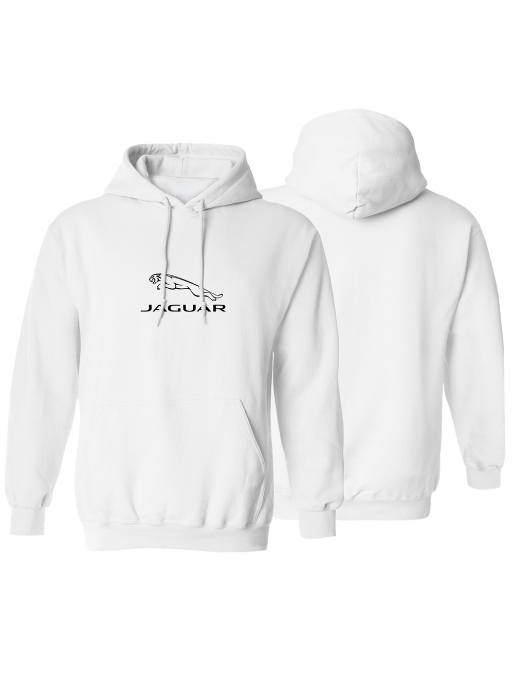 Men’s Jaguar Symbol Pullover Hoodie White